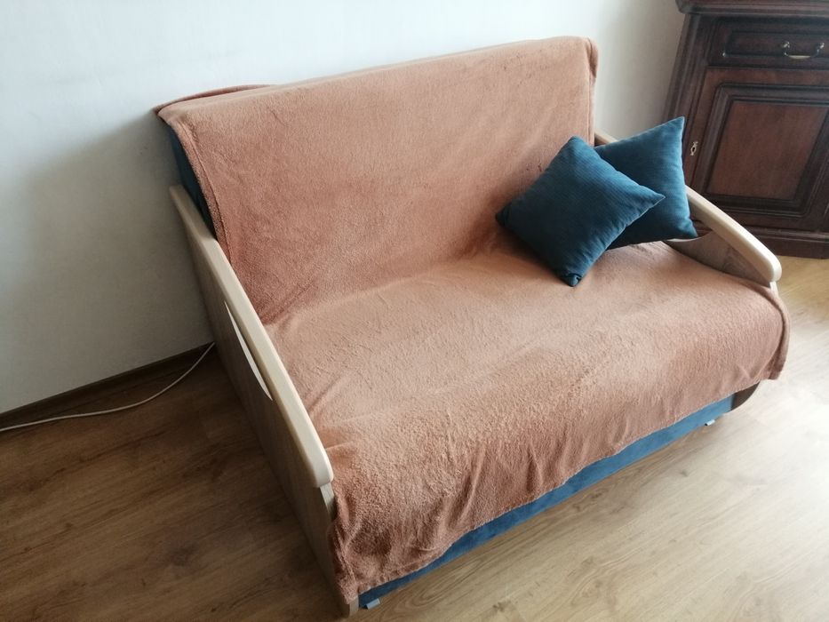 Sofa Brw ida łóżko rozkładana wersalka niebieska blackredwhite brw