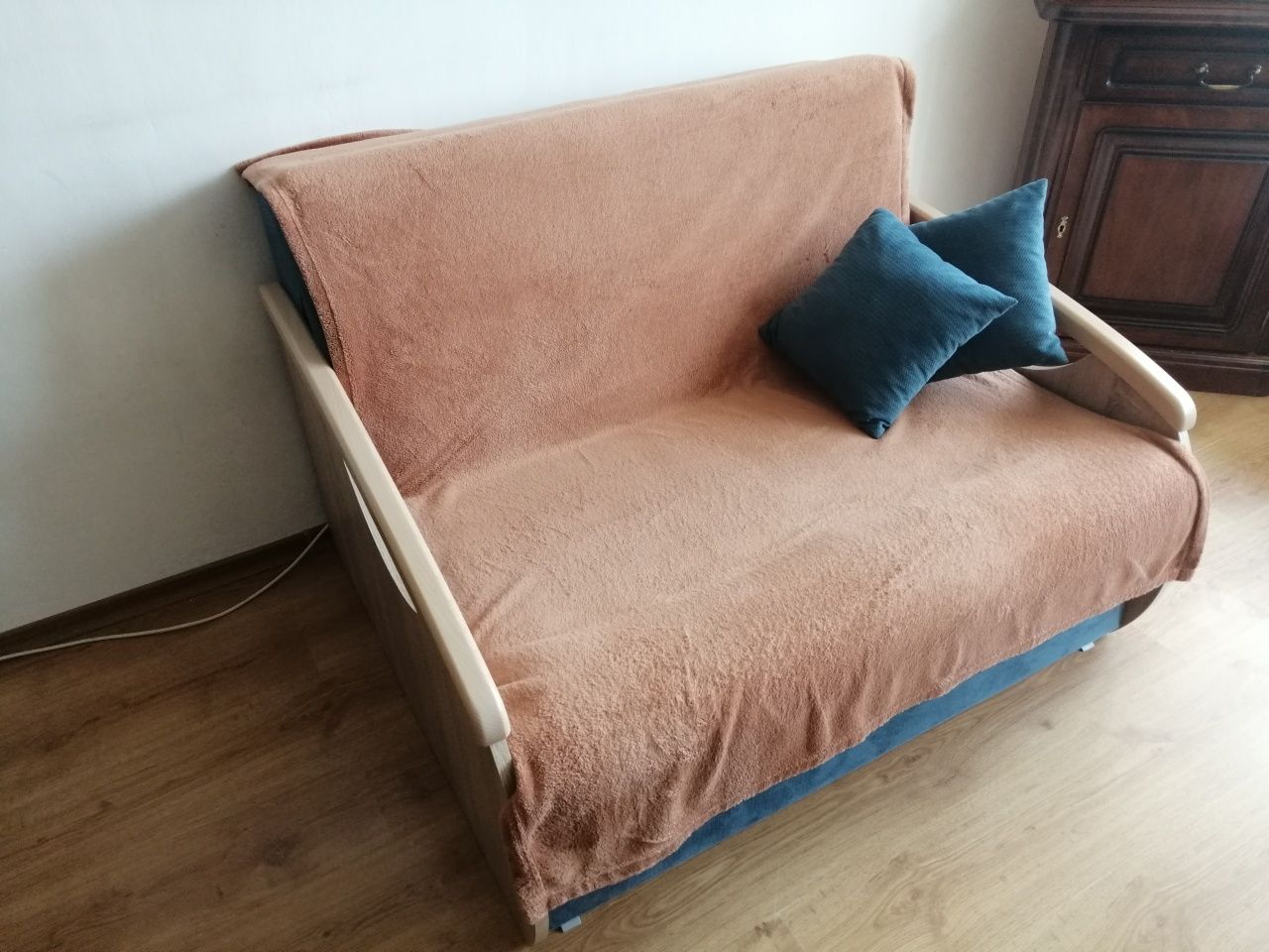 Sofa Brw ida łóżko rozkładana wersalka niebieska blackredwhite brw