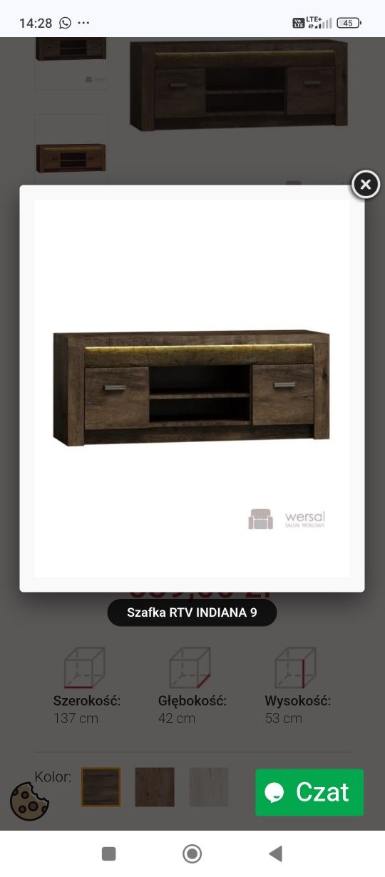 Zestaw mebli do salonu 4-elementowy