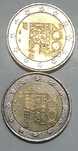 Moedas de 2 € com defeitos
