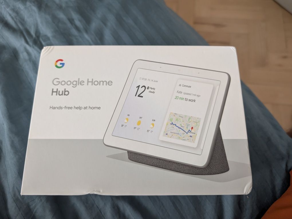 Google nest home hub szary