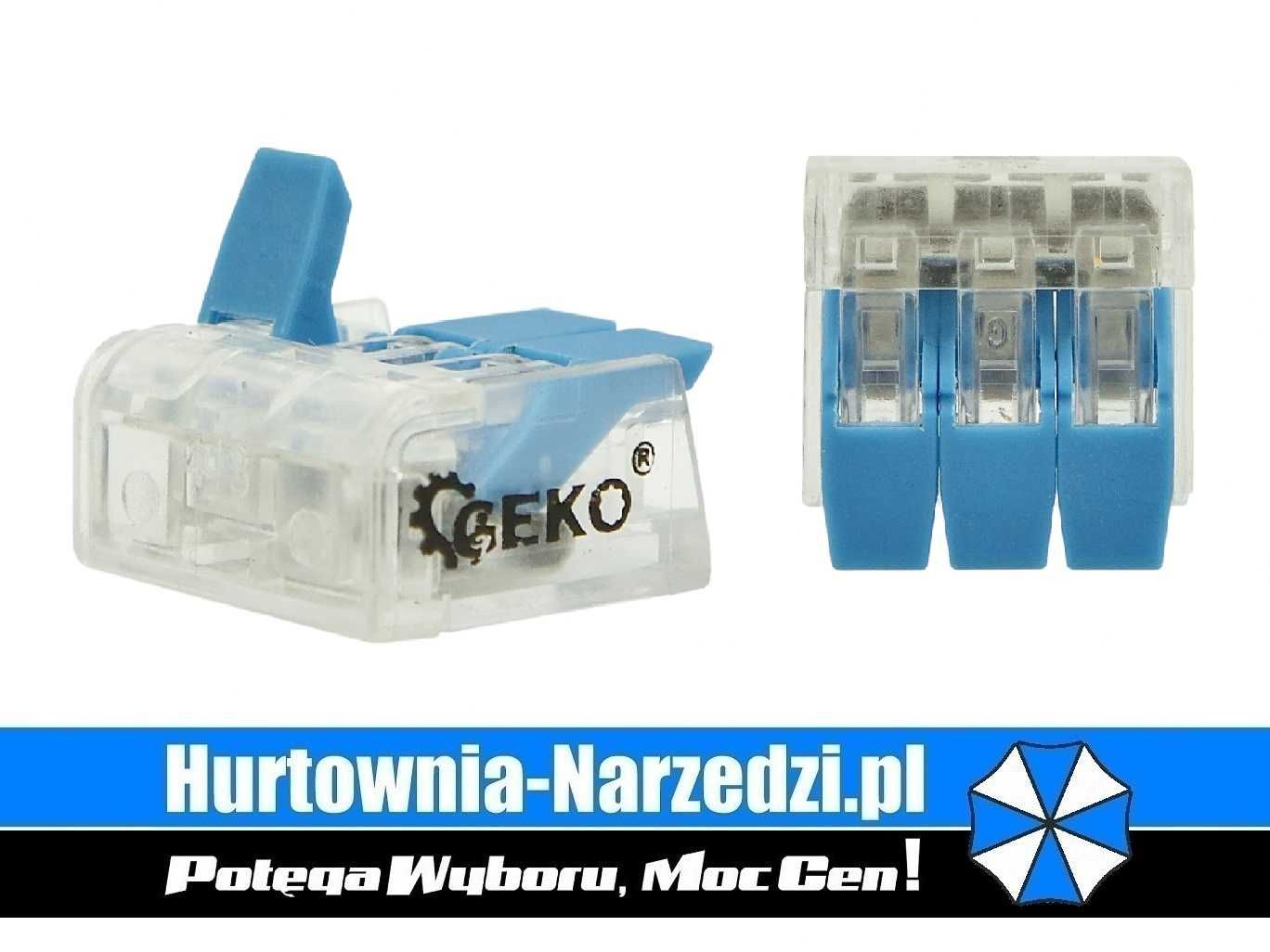 Szybkozłączka elektryczna 3 x 0,2-4 mm² Geko