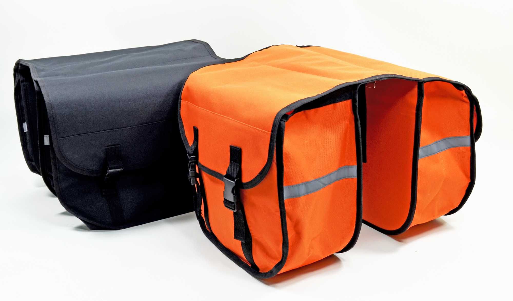 Tania TORBA rowerowa na bagażnik, dwustronna 2x14,7 l pomarańczowa Kae