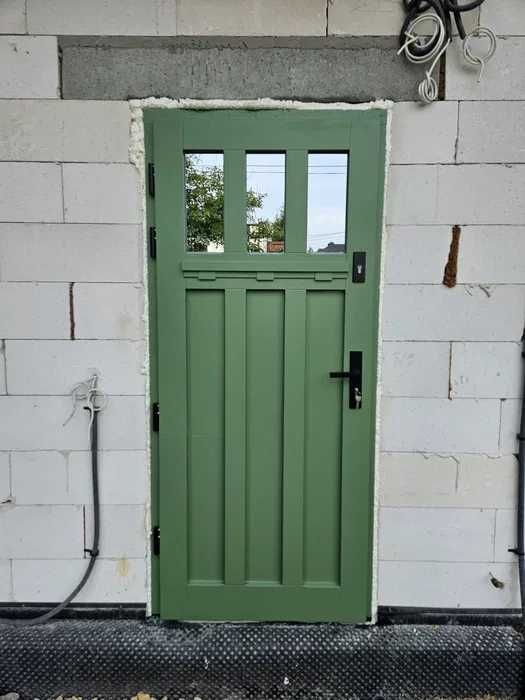 Drzwi zewnętrzne dębowe_producent_dotacja_dostawa GRATIS_montaż