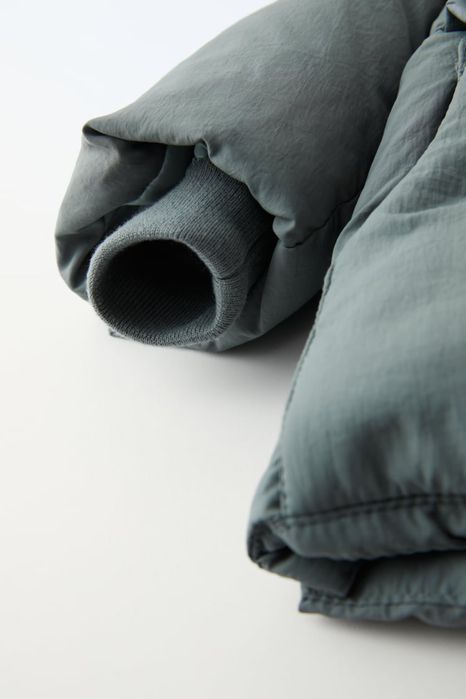 ZARA 92,98,104,110,116 натуральний зимовий пуховик куртка