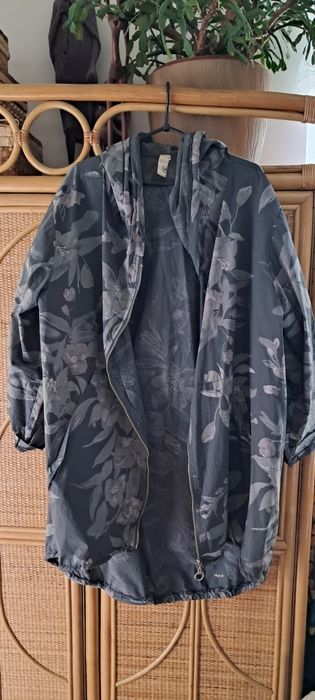 Parka bawełna w kwiaty