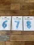 Baloes de foil numeros