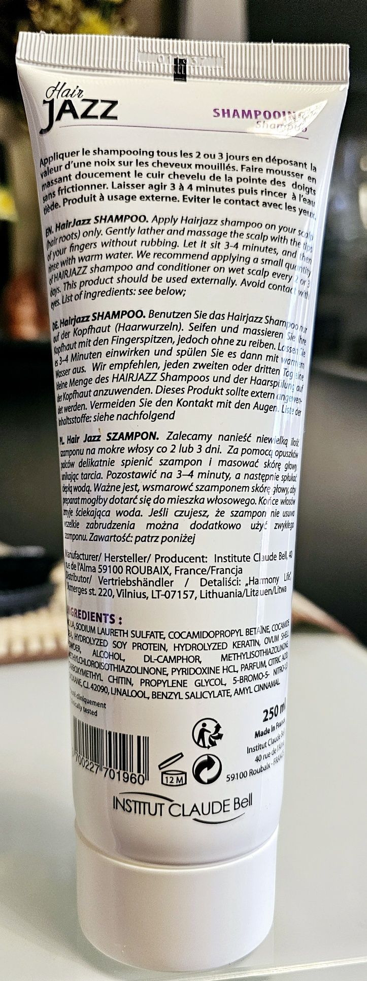 Nowy szampon do włosów Hair Jazz, szybszy wzrost włosów, 250 ml