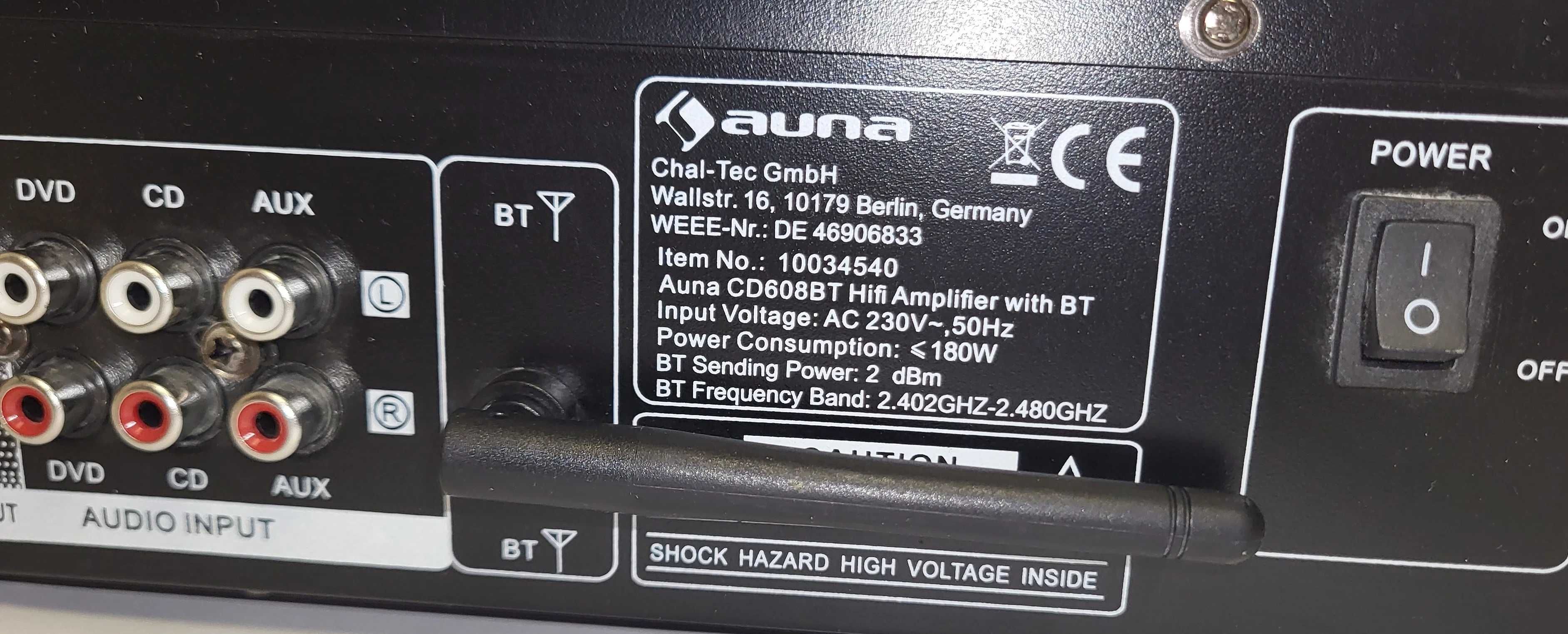 Wzmacniacz Auna AV2-CD608BT