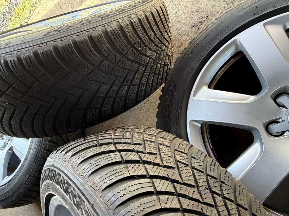 Koła Opony Alufelgi Hankook 225/55r17 101V 5x112 Audi A4 A5 A6 A3 Zima