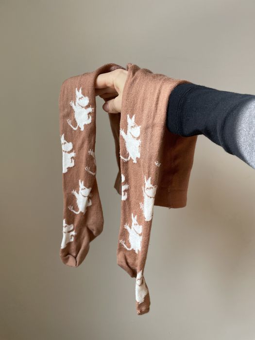 Rejstopki lillelam muminki 74-80 merino wełna rajstopy