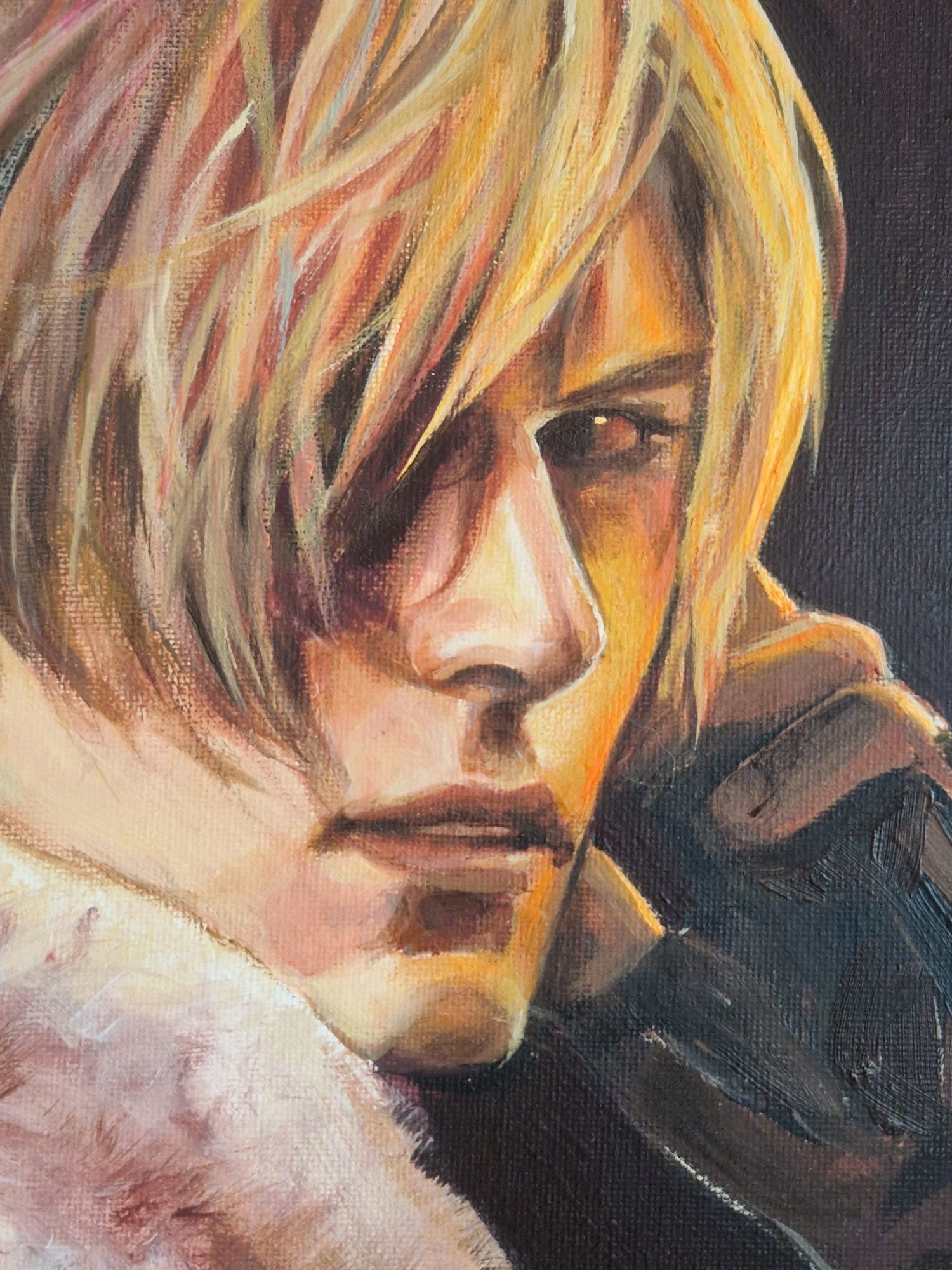Obraz olejny na płótnie Resident Evil 4, Leon S. Kennedy, Capcom, RE