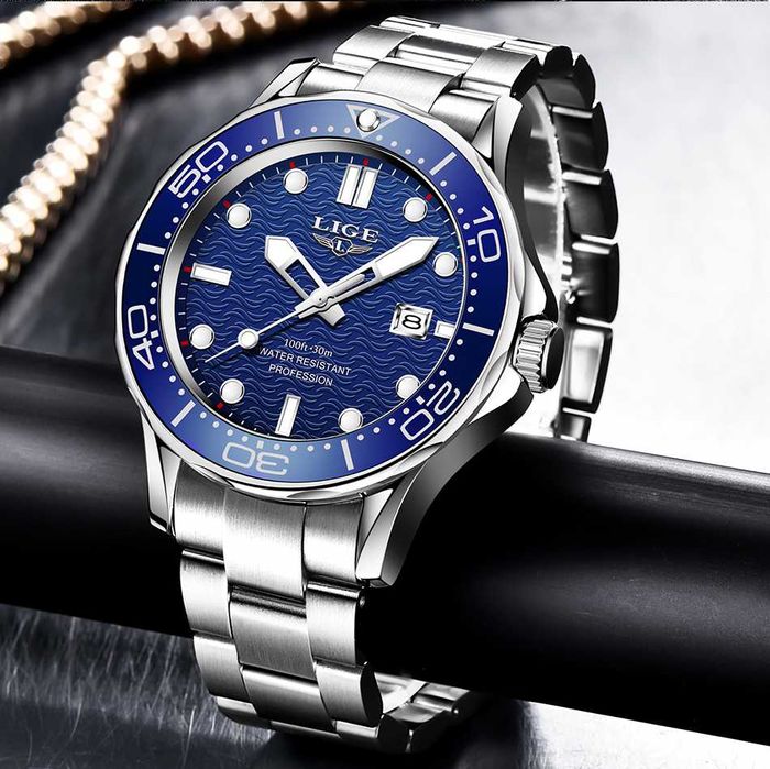 Relogio ecra azul Lige