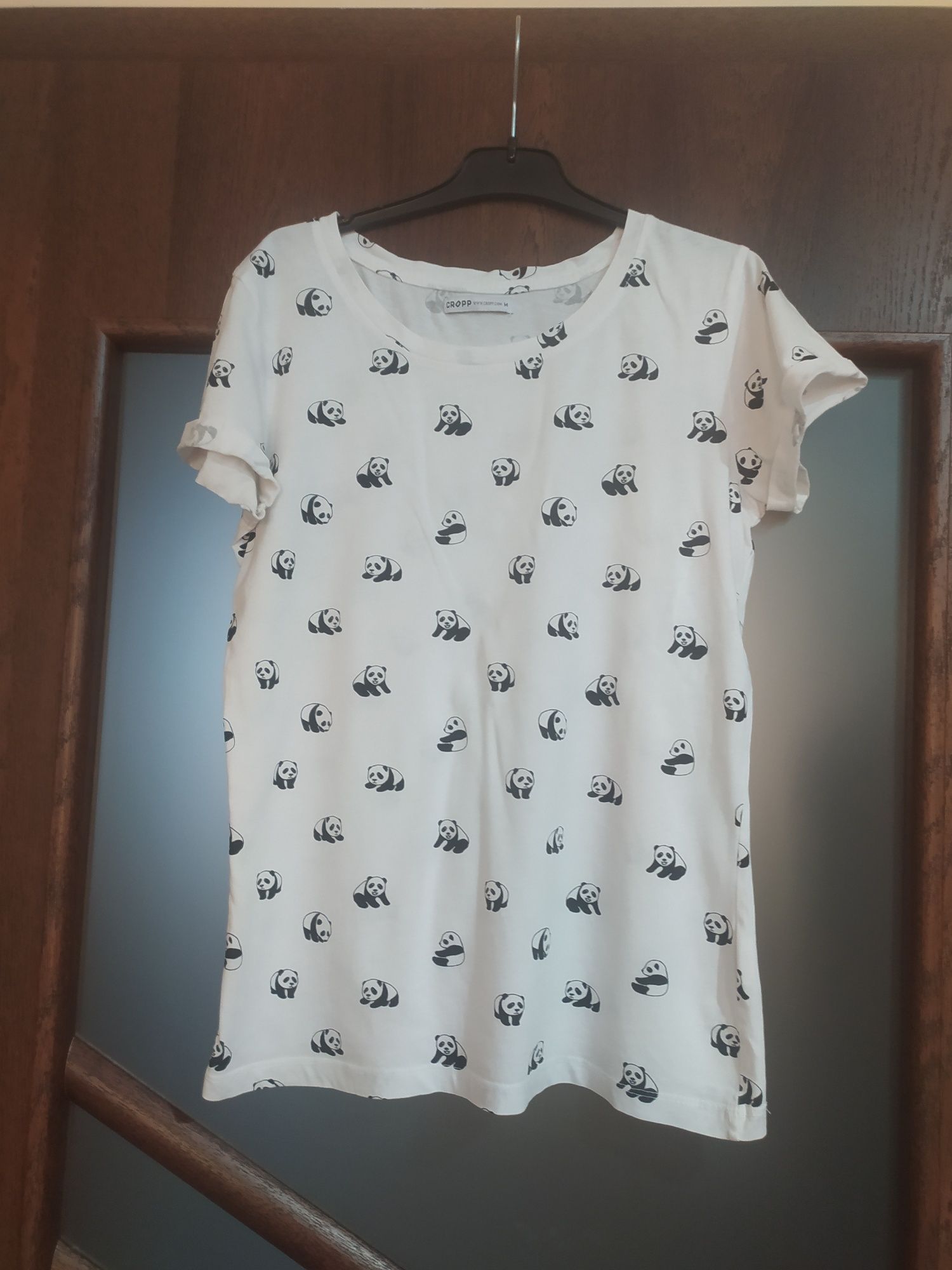 T-shirt koszulka bawełniana bluzka panda 38 M