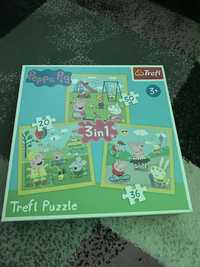 Puzzle bing i świnka peppa