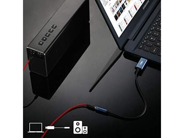 Внешняя звуковая карта USB 100 см MillSO USB-адаптер-переходник 3,5 мм