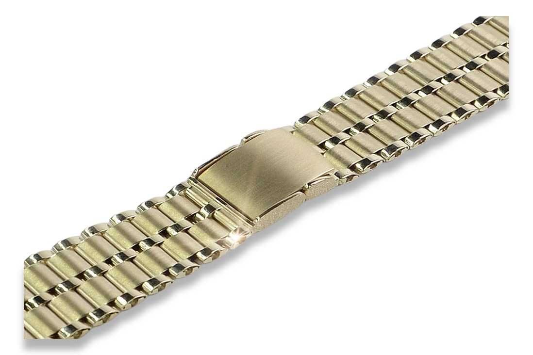 Złota bransoleta 14k 585 do zegarka męskiego mbw007y