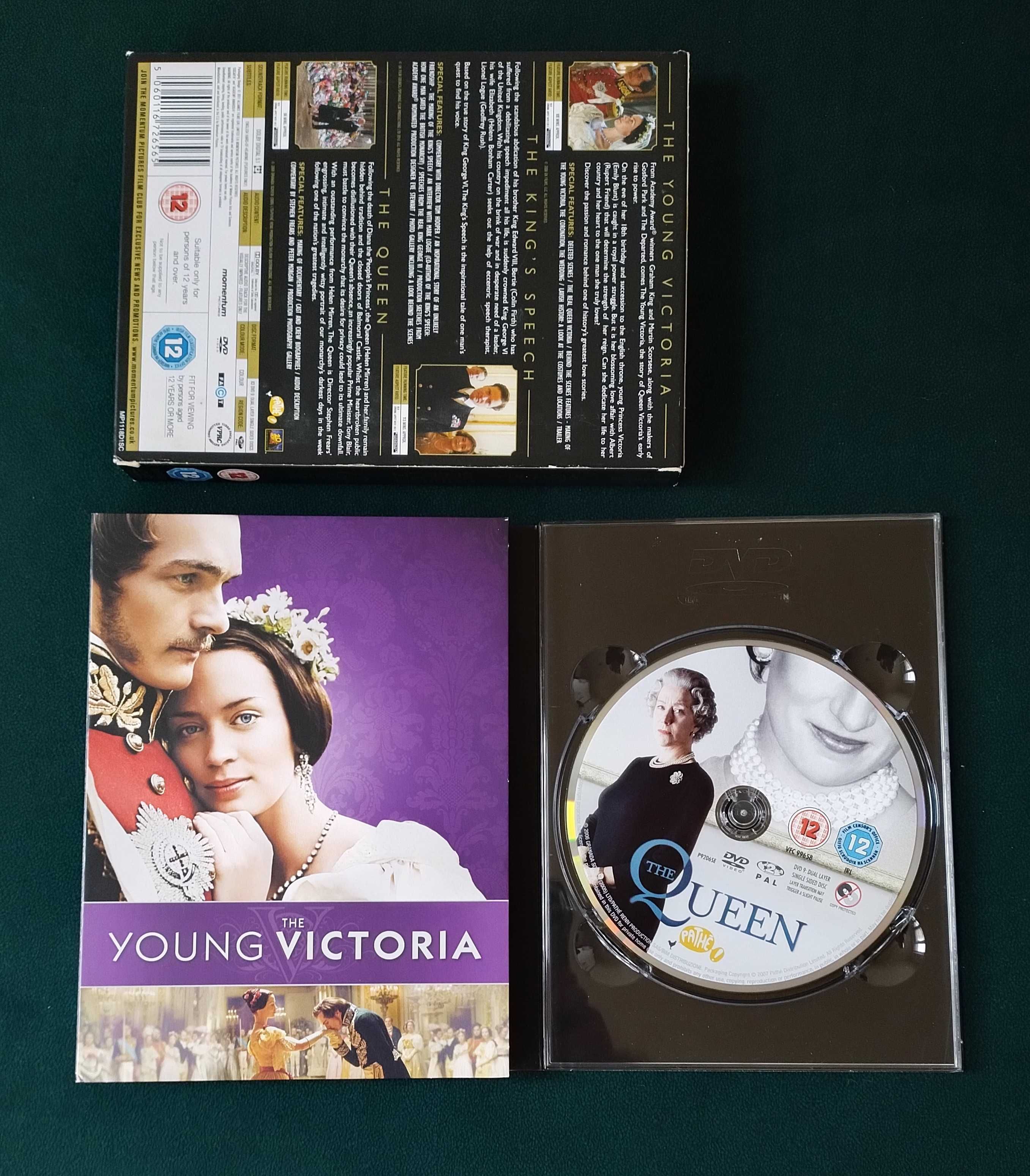 The Royal Box DVD Set Young Victoria King's Speech The Queen x3