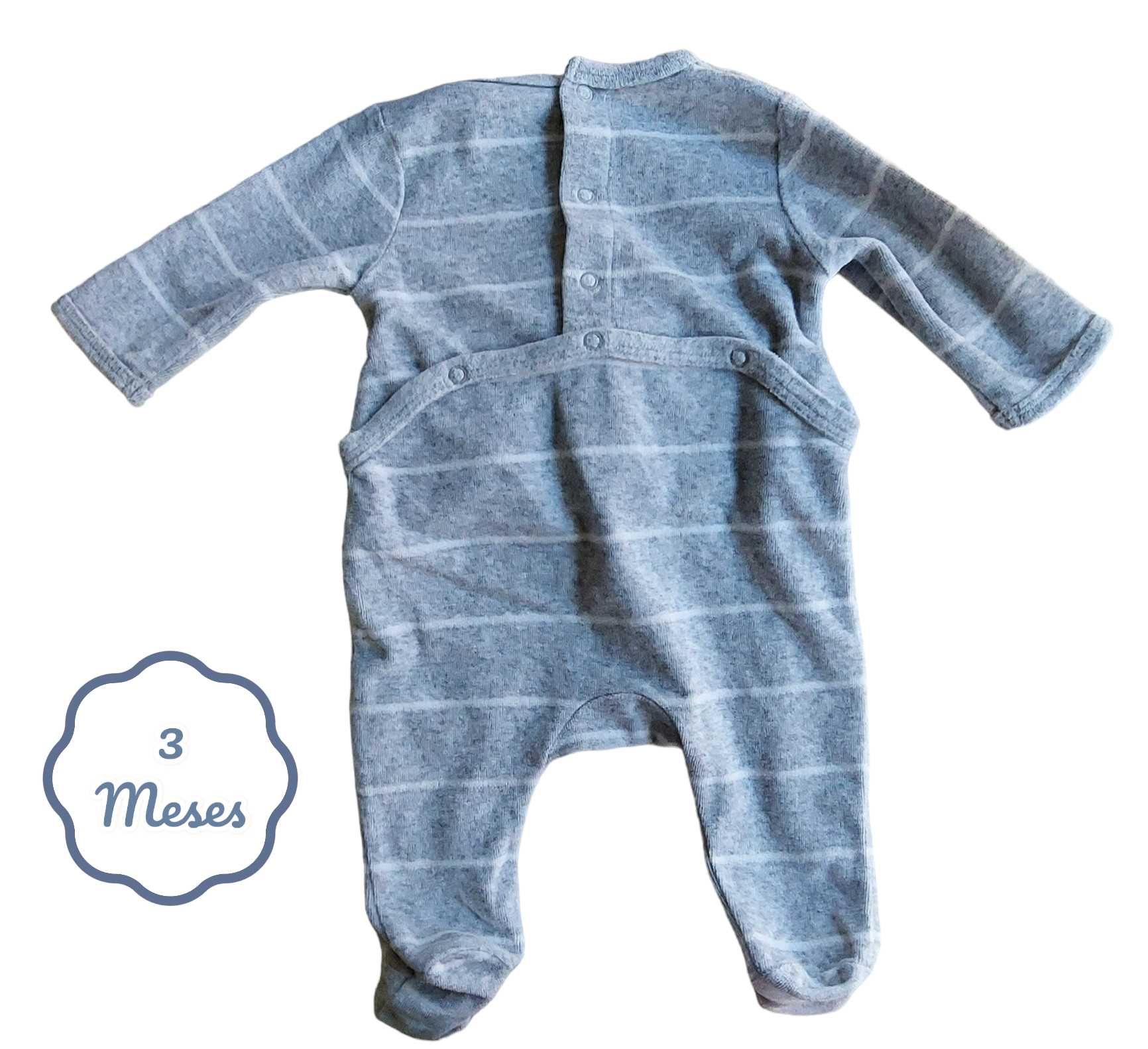 Babygrow Cinzento Kiabi 3 meses