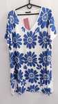 Bluzka, tunika plus size, dekolt, kwiaty, 50/52/54/56