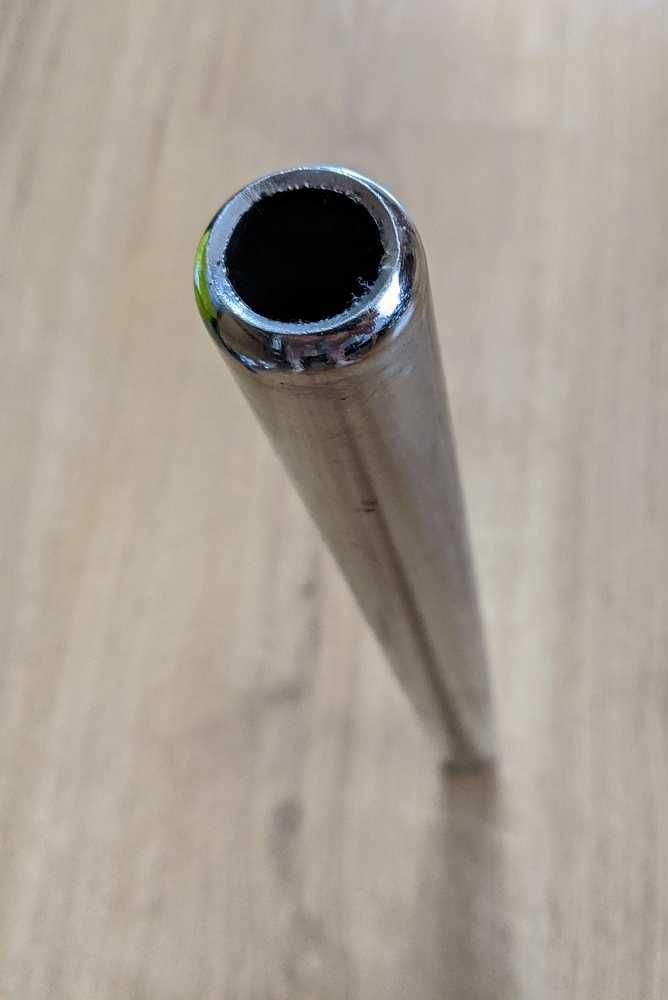 Sztyca rura podsiodłowa stalowa chromowana 25,4 mm 1" - 350 mm - 22 mm