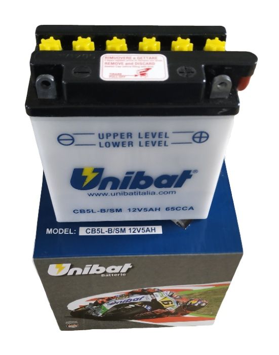 Akumulator Unibat CB5L-B YB5L-B 5Ah 65A 12V NOWY