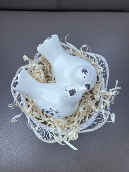 Wielkanocne zakochane ptaszki Home&you porcelana ceramika