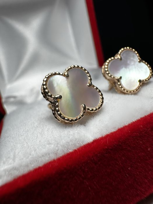 Сережки Van Cleef золото