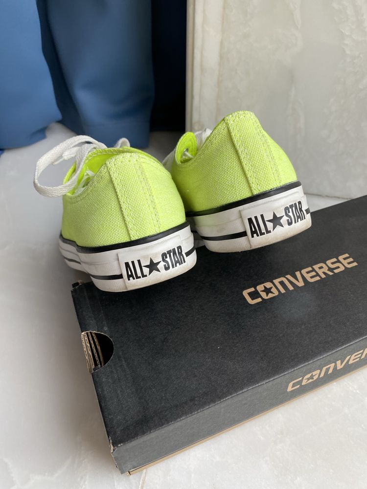 Nowe trampki Converse buty neonowe zielone 38 39