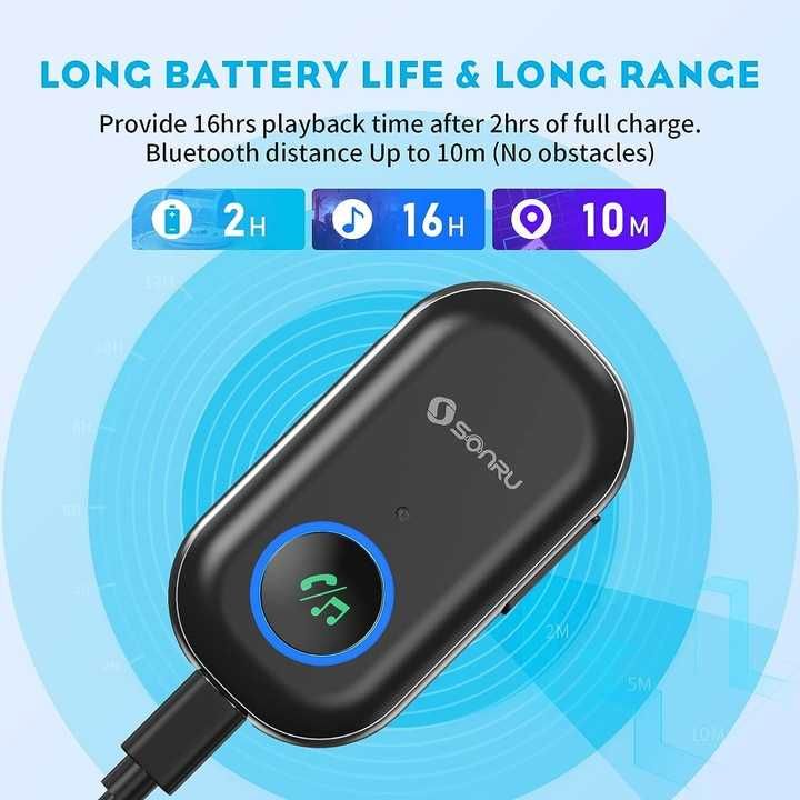 Samochodowy dodatkowy adapter Odbiornik Bluetooth SONRU