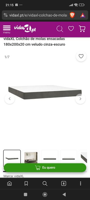 Colchão usado tamanho kingsize