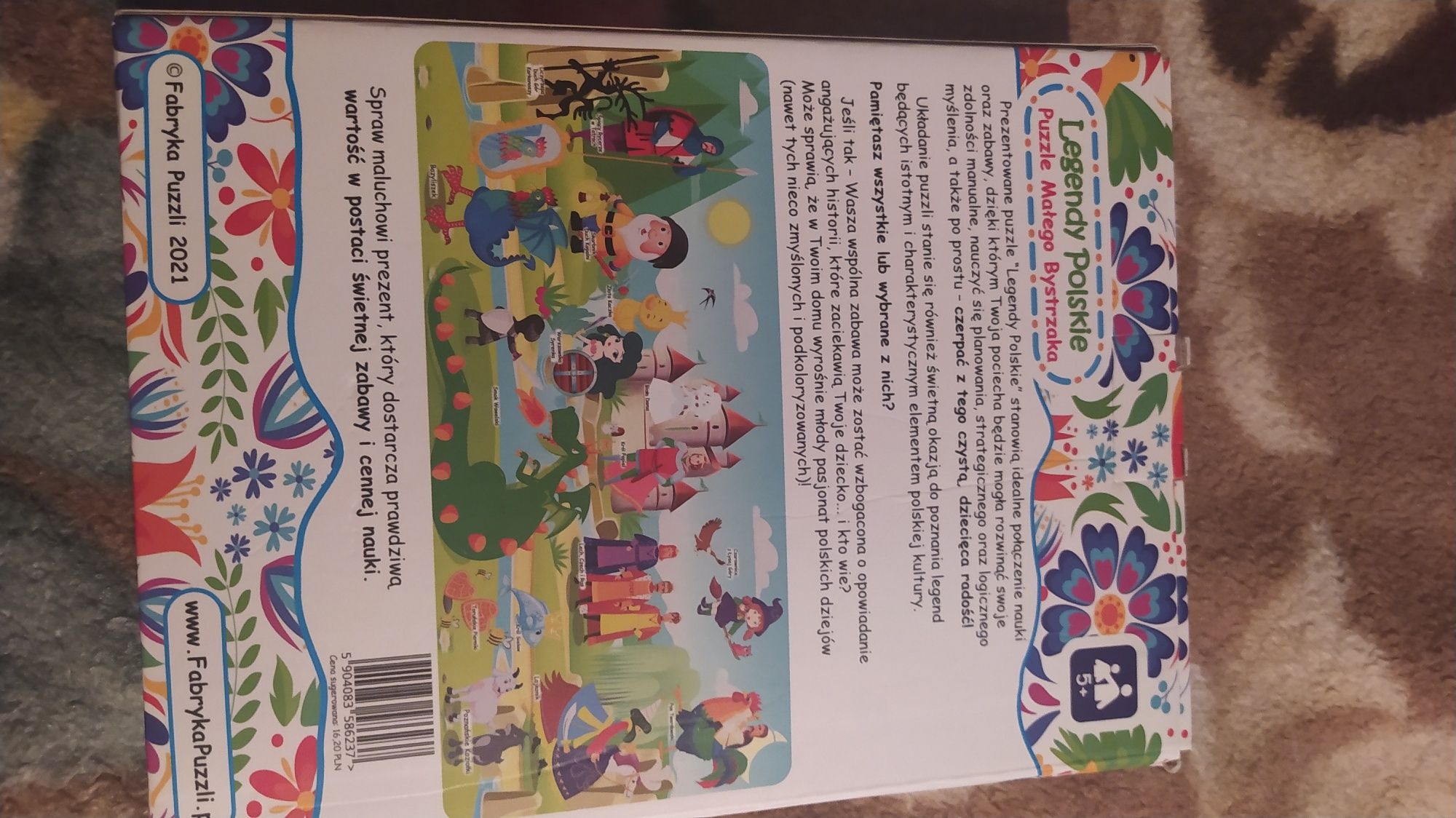 Zestaw puzzle i gra planszowa Bajka 5+