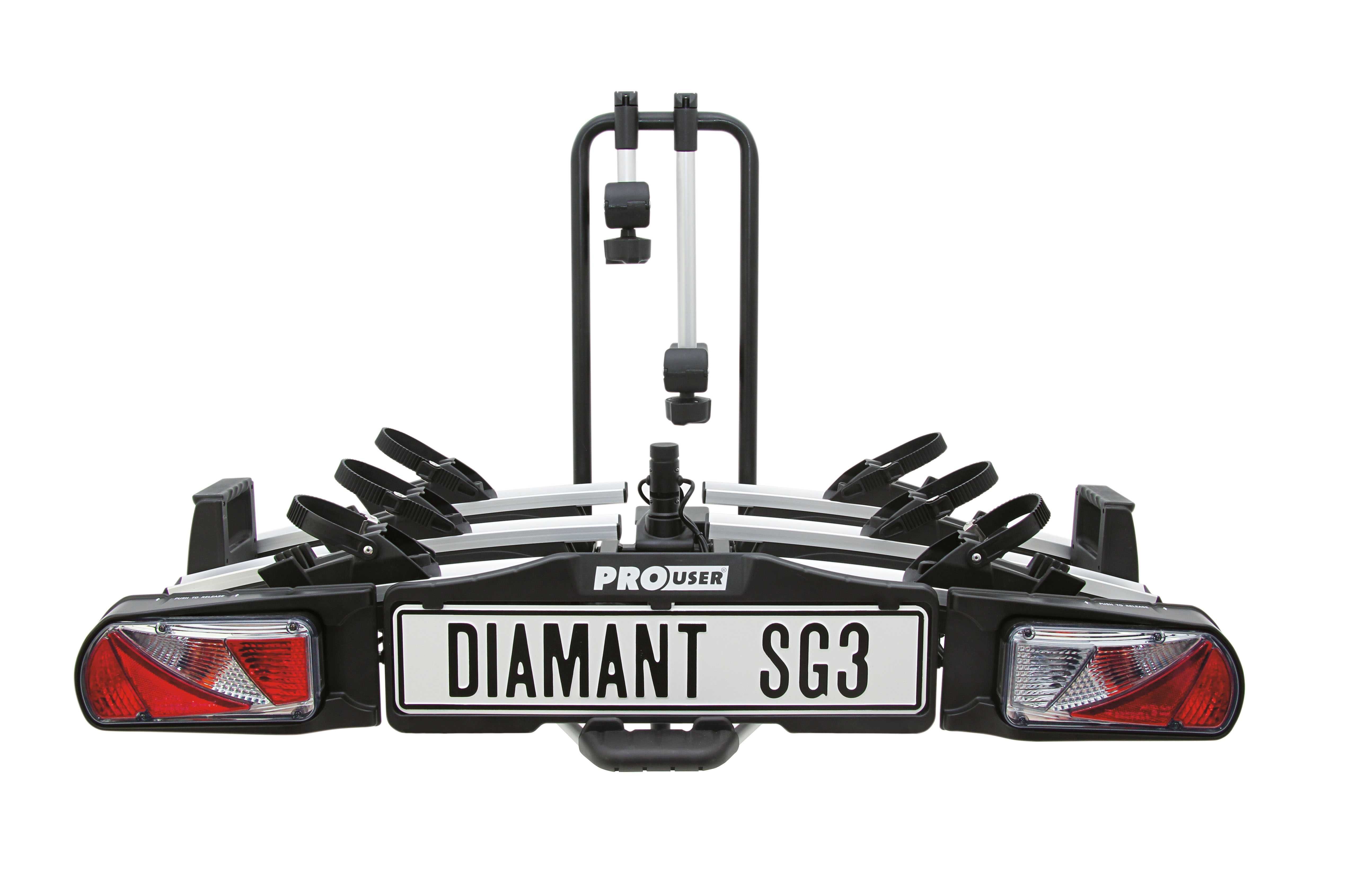 Platforma rowerowa na hak na 3 rowery PROUSER Diamant SG3 składana