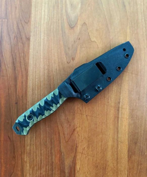 Nóż Half Face Blades Field Knife OD Green and Black G10