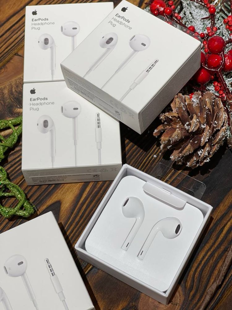 Навушники Apple Earpods 3.5 mm Jack with Mic (MNHF27M/A)