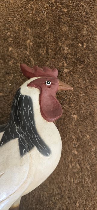 2 Galos antigos em madeira