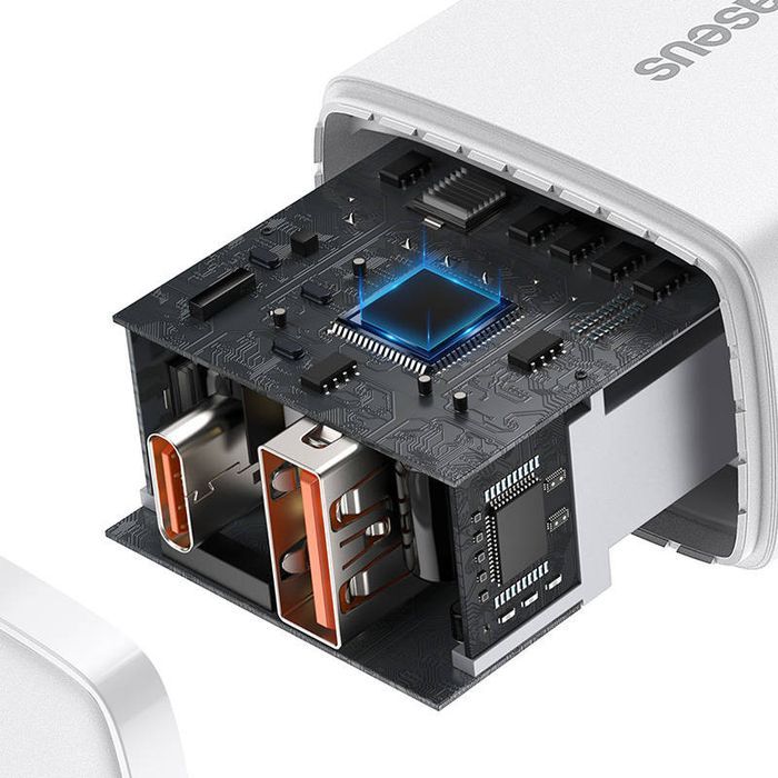 Ładowarka sieciowa Baseus Compact Quick Charger, USB, USB-C, 20W