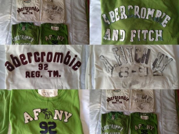 T-shirts Originais Abercrombie + Ralph Lauren + Gant