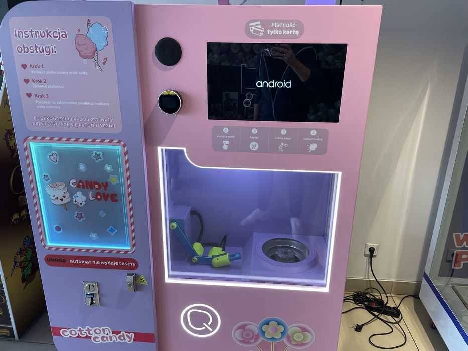 Automat vendingowy do waty cukrowej Cotton Candy