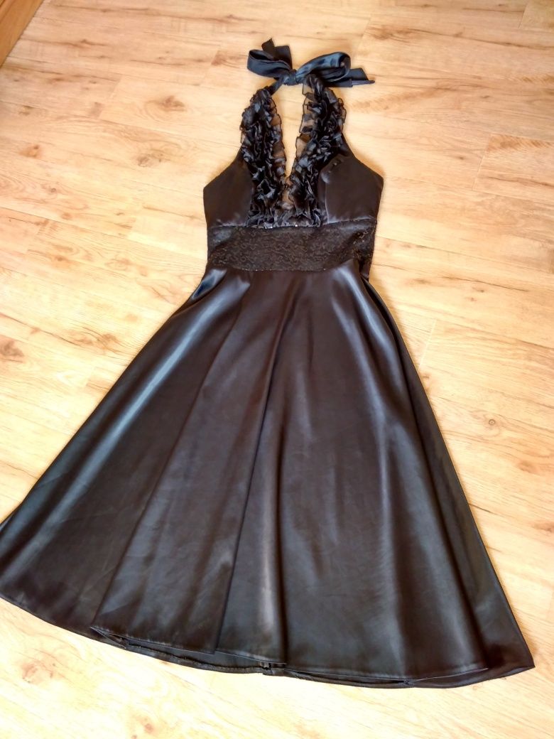 Sukienka czarna wieczorowa ala Merylin Monroe elegancka