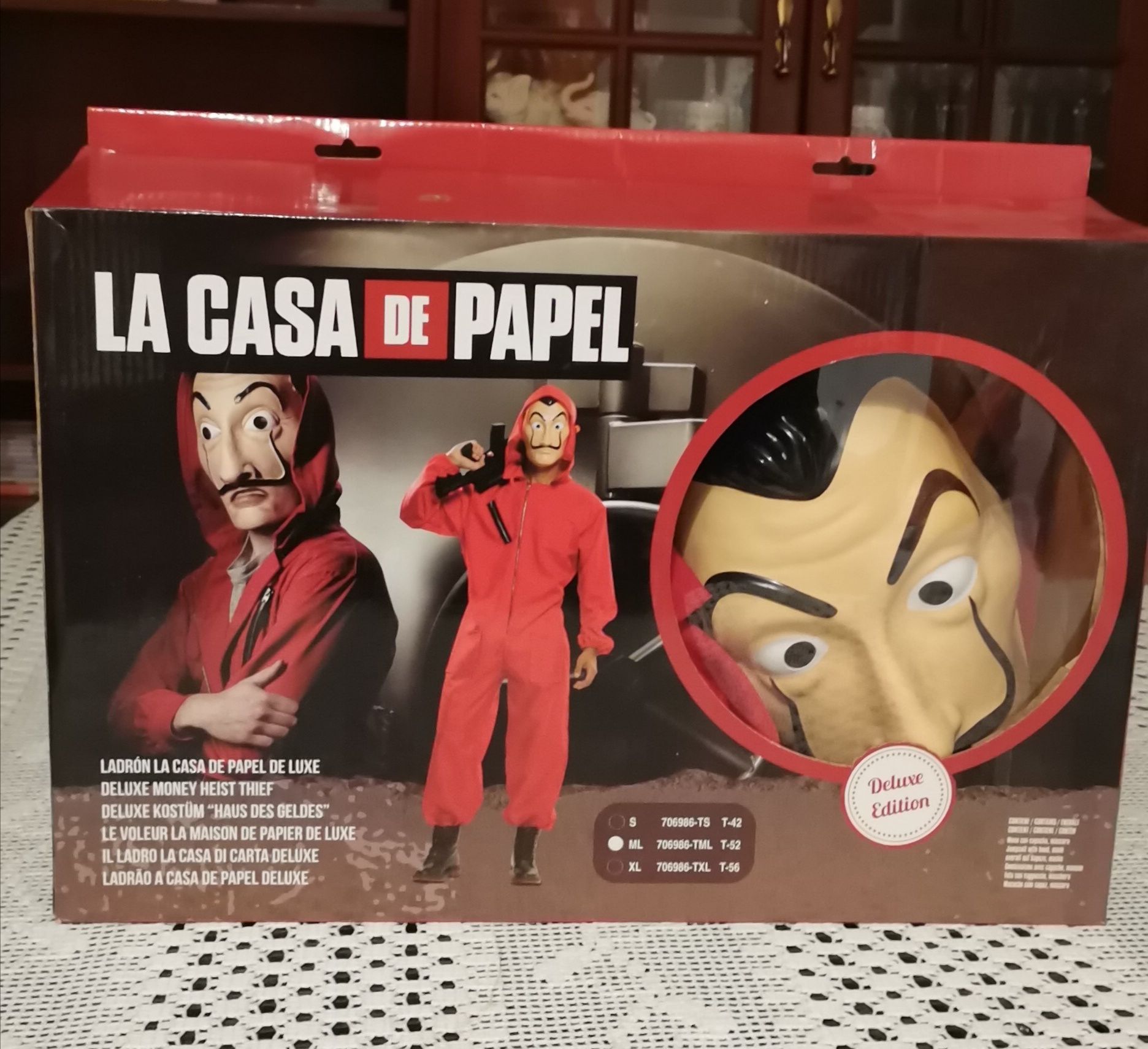 Fato carnaval La Casa de Papel