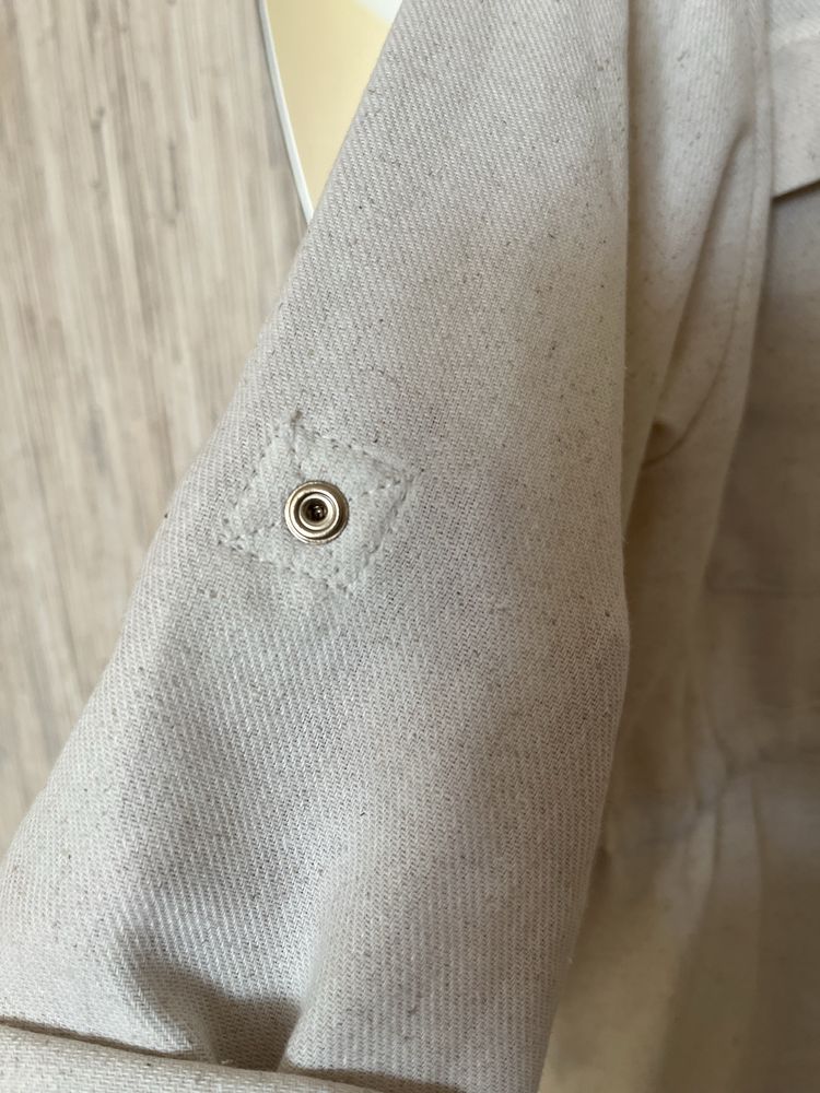 Nowa koszula z lnem i wiskoza S M sinsay