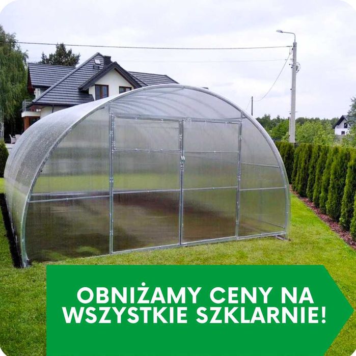 Szklarnia Tunel Ogrodowy 4x4 4x6 4x8 Poliwęglan 4mm / 6mm Prof.40x20mm