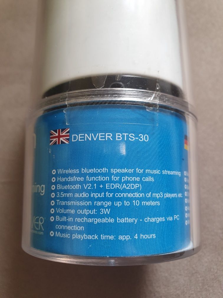 Głośnik bezprzewodowy bluetooth Denver BTS-30C