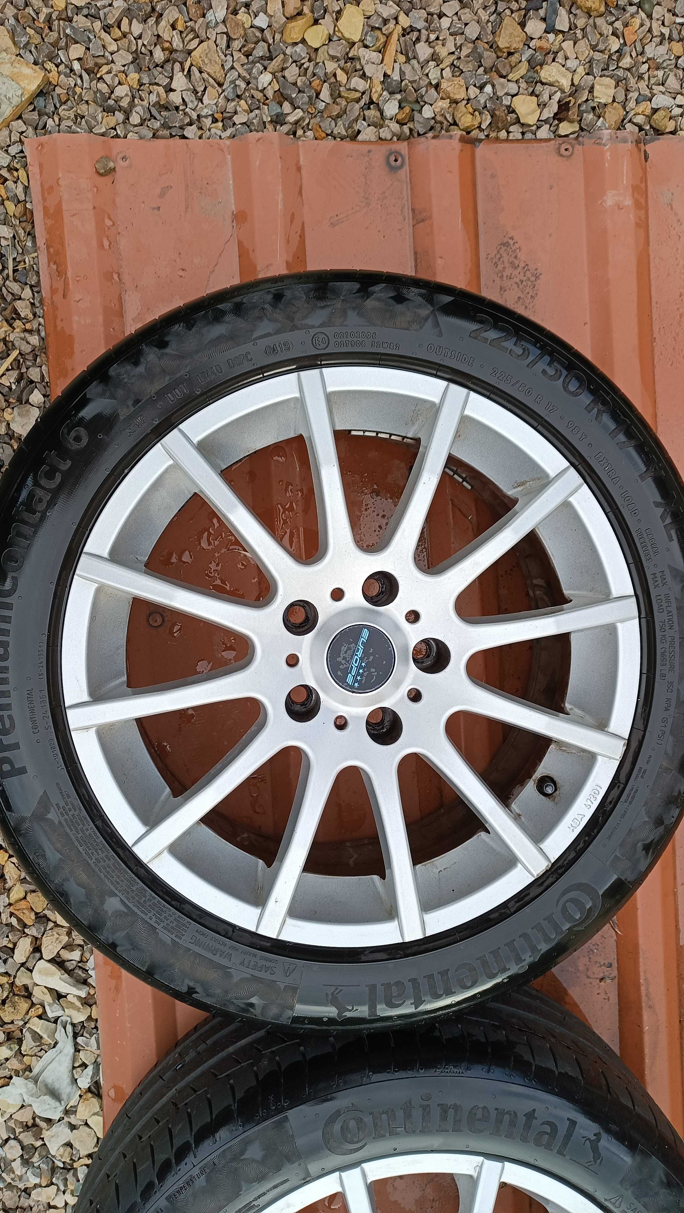 Koła letnie aluminiowe 225/50/17 -- 5x120mm  Opel, BMW rocznik 2019