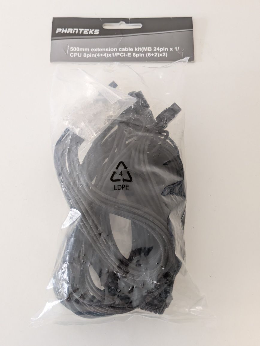 Kit Cabos Expansão Phanteks Sleeved Pretos