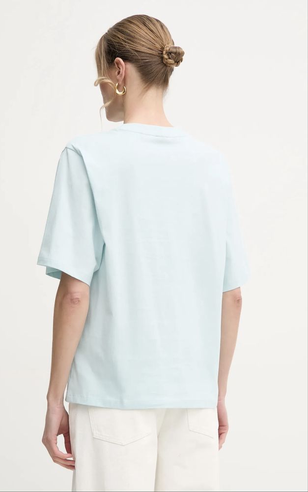Футболка BOSS Бірюзовий Oversize нова колекція HUGO