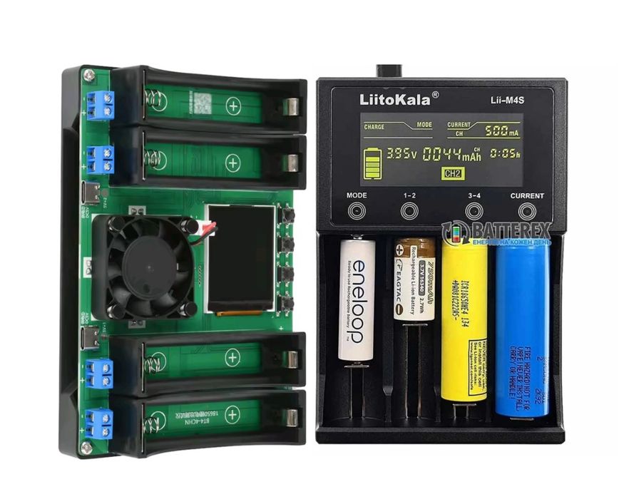 Тестер батарей Liitokala 18650 21700 проверка ёмкости аккумуляторов