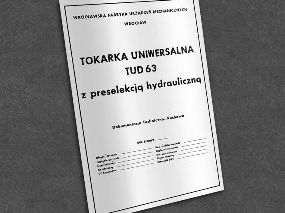 Tokarka TUD 63 - DTR