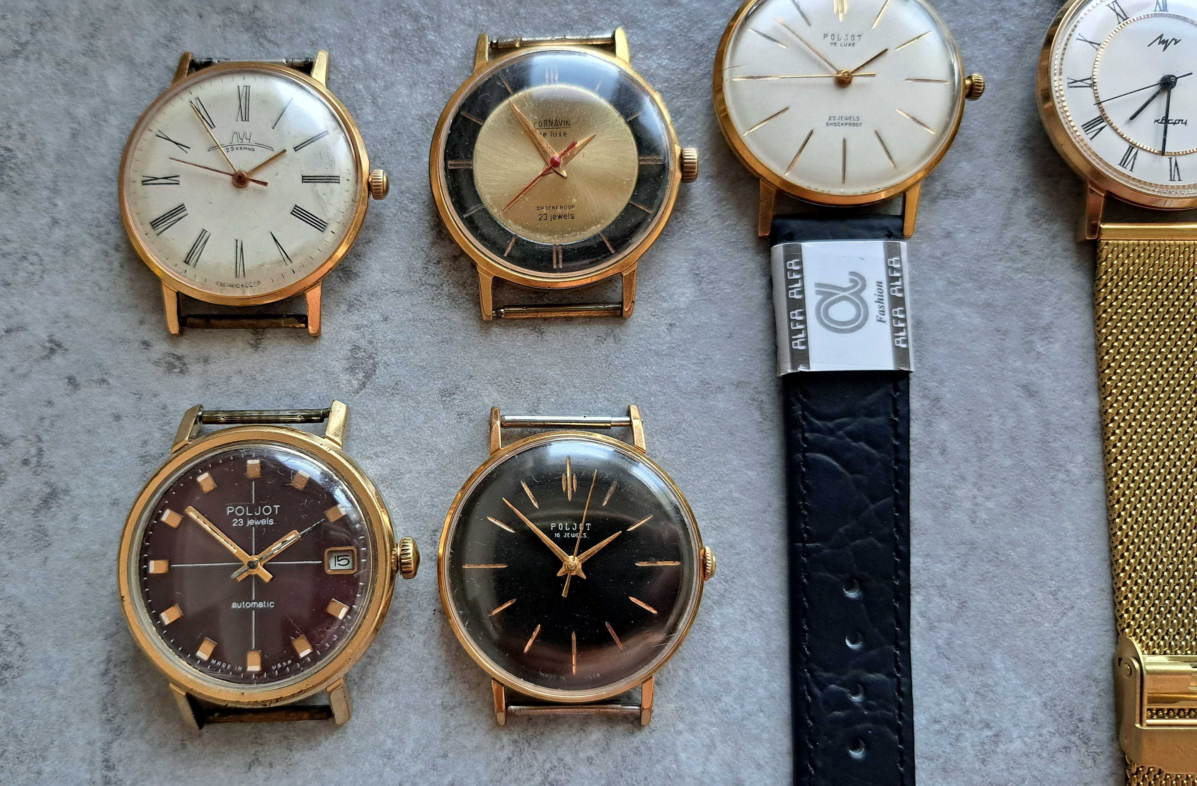 Poljot, Łucz, Rakieta, Slava, Wostok, Kirowski kolekcja zegarki retro
